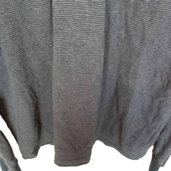 Abercrombie & Fitch Mens L Black Striped Long Slee - Picture 3 of 8